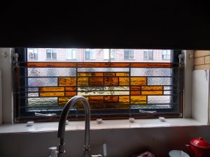 Nieuwegein - voorzetraam glas-in-lood